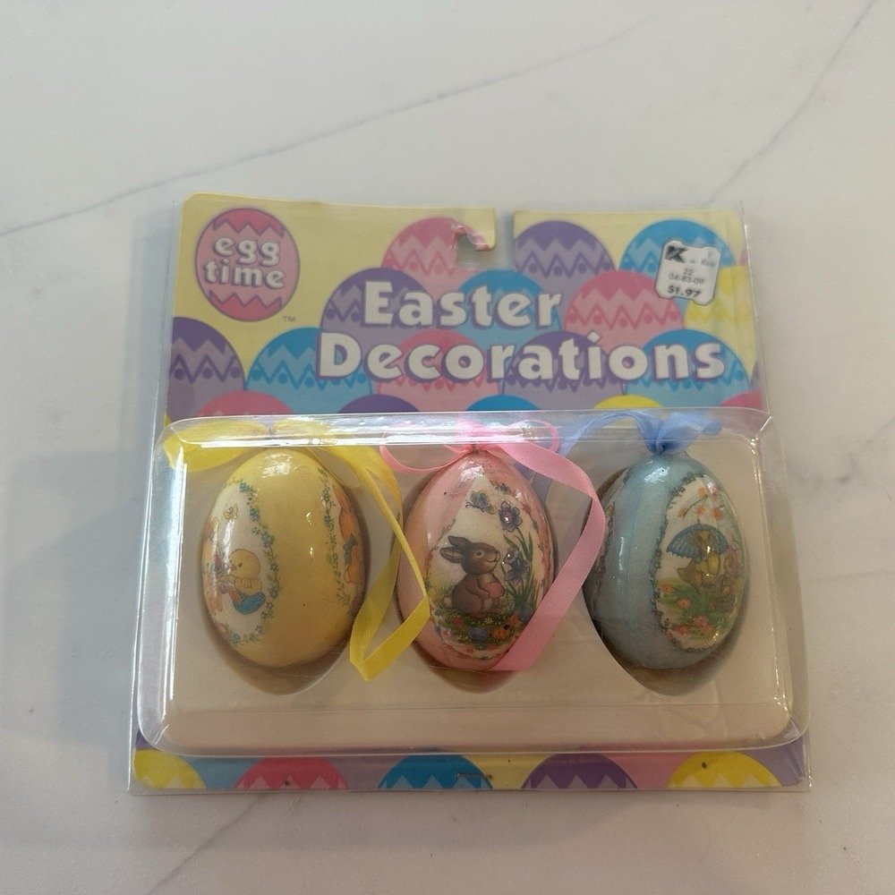vintage kmart easter decoration egg ornaments